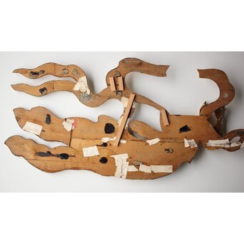 天女 金彩木彫　X430 