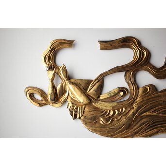 天女 金彩木彫　X430 