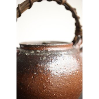 常滑 山田絵夢 四代常山 急須 茶注 共箱　P442 