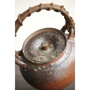 常滑 山田絵夢 四代常山 急須 茶注 共箱　P442 