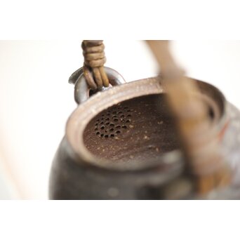 常滑 山田絵夢 四代常山 急須 茶注 共箱　P442 