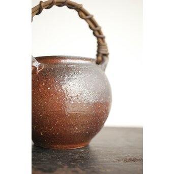 常滑 山田絵夢 四代常山 急須 茶注 共箱　P442 