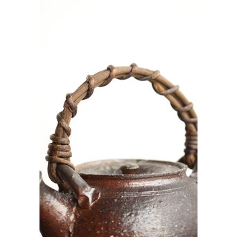 常滑 山田絵夢 四代常山 急須 茶注 共箱　P442 