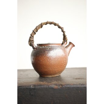 常滑 山田絵夢 四代常山 急須 茶注 共箱　P442 