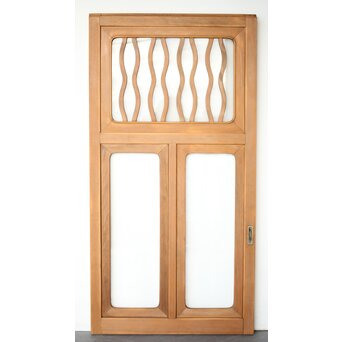 波化粧 中型両面使いガラス戸　GD0201 反対の面も同じようなデザイン　両面使いです