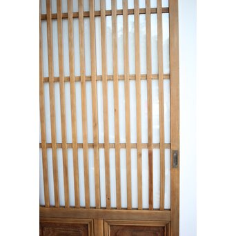 クリアガラス ハイサイズ玄関格子戸 2枚1組　L1114 