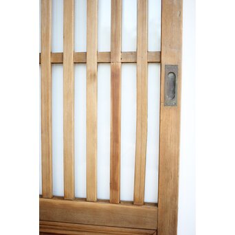 クリアガラス ハイサイズ玄関格子戸 2枚1組　L1114 