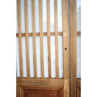 クリアガラス ハイサイズ玄関格子戸 2枚1組　L1114 