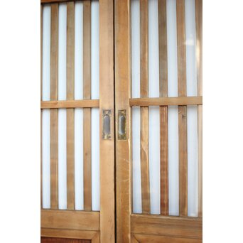 クリアガラス ハイサイズ玄関格子戸 2枚1組　L1114 