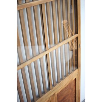 クリアガラス ハイサイズ玄関格子戸 2枚1組　L1114 