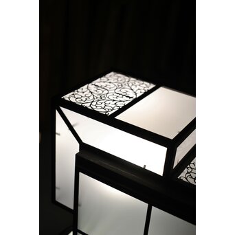 唐草紋 幾何学型 極上シャンデリア照明　A086 