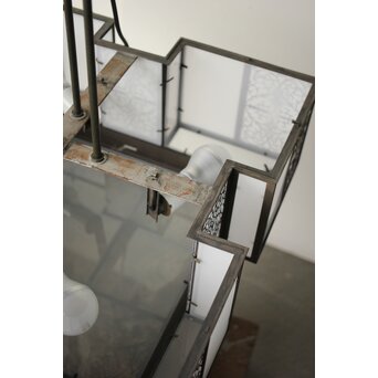 唐草紋 幾何学型 極上シャンデリア照明　A086 