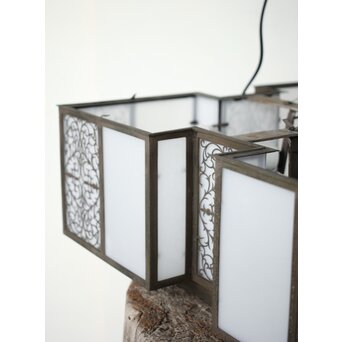 唐草紋 幾何学型 極上シャンデリア照明　A086 