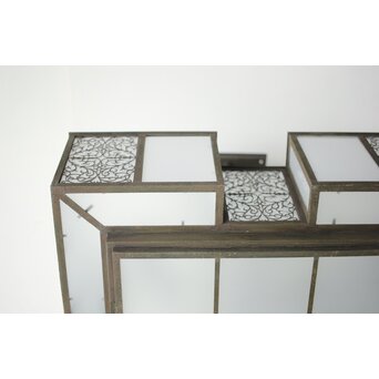 唐草紋 幾何学型 極上シャンデリア照明　A086 