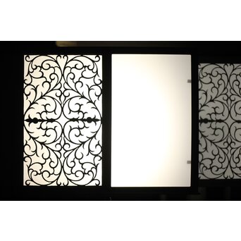 唐草紋 幾何学型 極上シャンデリア照明　A086 