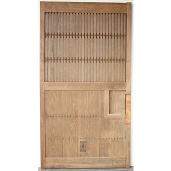 栗の格子蔵戸　W132