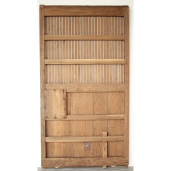 栗の格子蔵戸　W132 ウラ