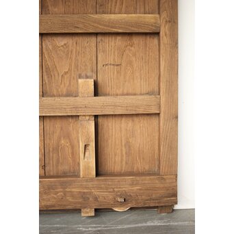 栗の格子蔵戸　W132 