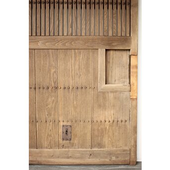 栗の格子蔵戸　W132 