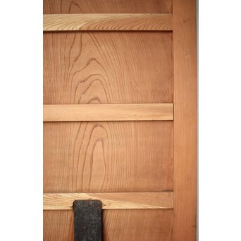 太框 欅一枚板蔵戸　W133 背面の状態も良し