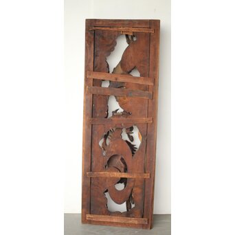 寺院彫刻金彩木彫欄間 龍　R0372 ウラ