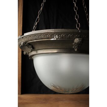 大きな切子半球照明　A087 