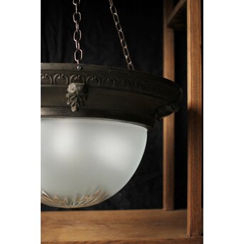 大きな切子半球照明　A087 