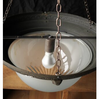 大きな切子半球照明　A087 