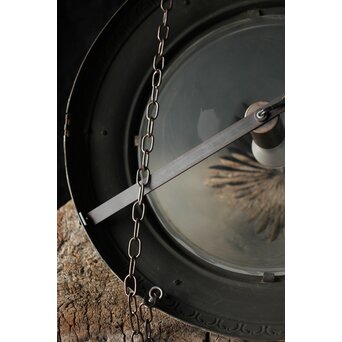 大きな切子半球照明　A087 ガラスシェードを付け外しするには　横棒を外す必要があります