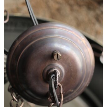 大きな切子半球照明　A087 天井に取り付けるフランジ部分