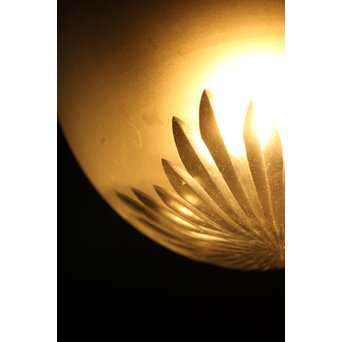 大きな切子半球照明　A087 
