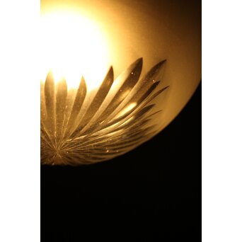 大きな切子半球照明　A087 