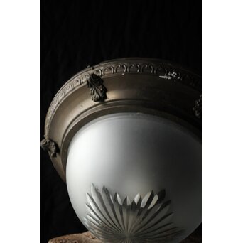 大きな切子半球照明　A087 