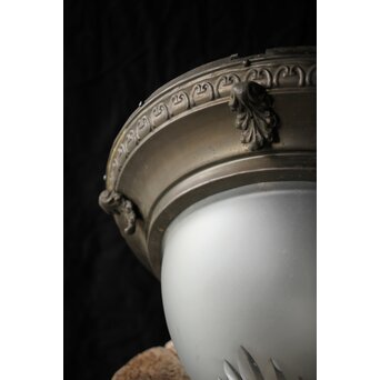 大きな切子半球照明　A087 