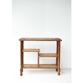 日光彫 龍紋飾棚/違棚　X433