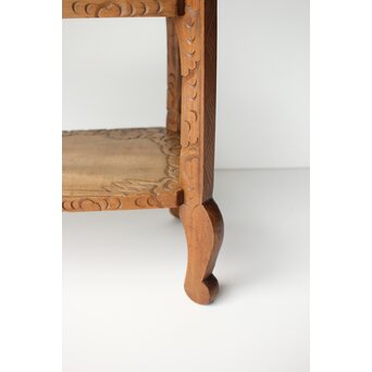 日光彫 龍紋飾棚/違棚　X433 