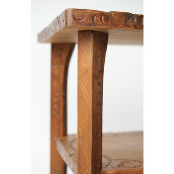 日光彫 龍紋飾棚/違棚　X433 