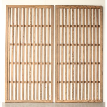 栗の太格子戸 2枚1組　L1115