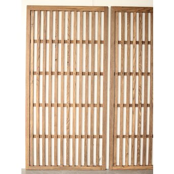 栗の太格子戸 2枚1組　L1115 