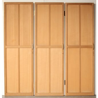 舞良戸風 板扉 3枚1組　B1058 ウラ