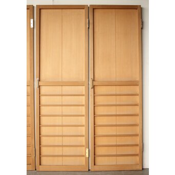 舞良戸風 板扉 3枚1組　B1058 