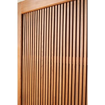 総欅 釘無格子蔵戸　W0135Y 釘無　美しい仕上がり