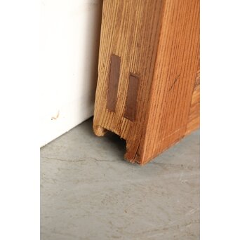 総欅 釘無格子蔵戸　W0135Y 