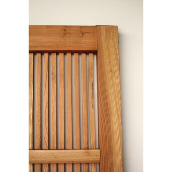 総欅 釘無格子蔵戸　W0135Y 