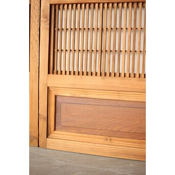 障子枠付 格子戸 2枚1組　L1117 