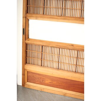 障子枠付 格子戸 2枚1組　L1117 