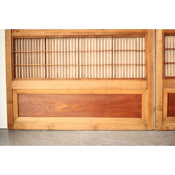 障子枠付 格子戸 2枚1組　L1117 