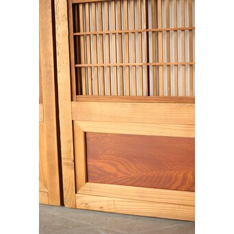 障子枠付 格子戸 2枚1組　L1117 