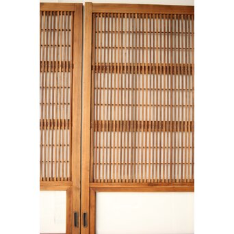 障子枠付 格子戸 2枚1組　L1117 