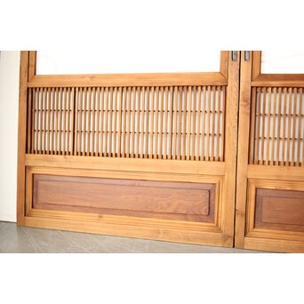 障子枠付 格子戸 2枚1組　L1117 